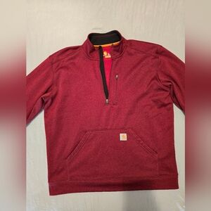 Carhartt half zip sweatshirt.  Relaxed Fit